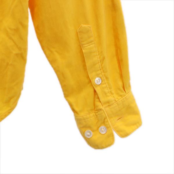 PEARLY GATES パーリーゲイツ 日本製 長袖 コーデュロイ ボタンダウンシャツ 1 イエロー系 レディース