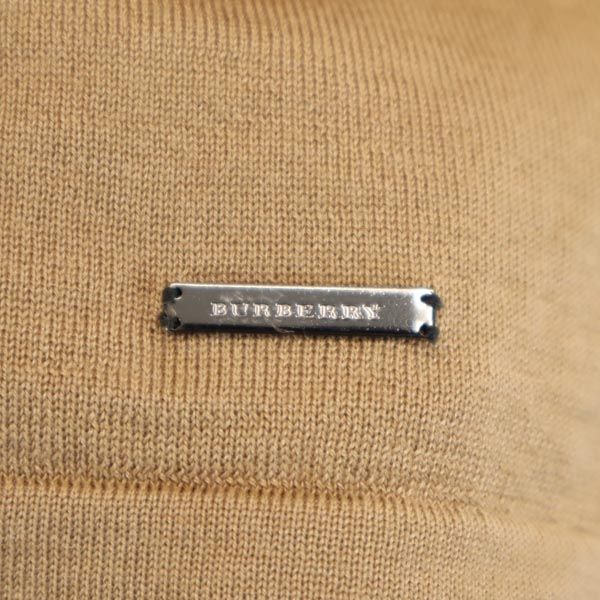 BURBERRY バーバリー 三陽商会 ウール シルク カシミヤブレンド 長袖 ニット カーディガン 2 ベージュ レディース