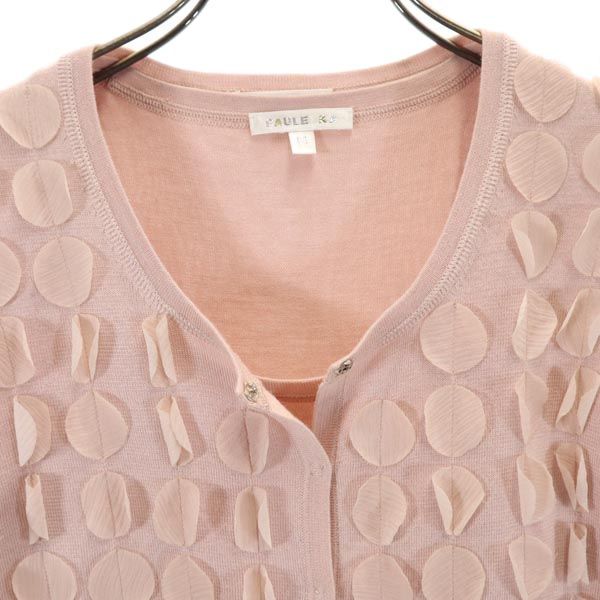 PAULE KA ポールカ 長袖 2点セット アンサンブル M ピンク カーディガン レディース