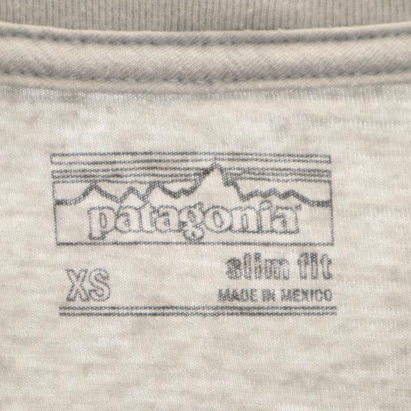 patagonia パタゴニア アウトドア 半袖 Tシャツ XS グレー スリムフィット SLIM FIT ポケT メンズ