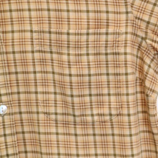 L.L.Bean エルエルビーン アウトドア チェック 長袖 シャツ XS ベージュ系 メンズ