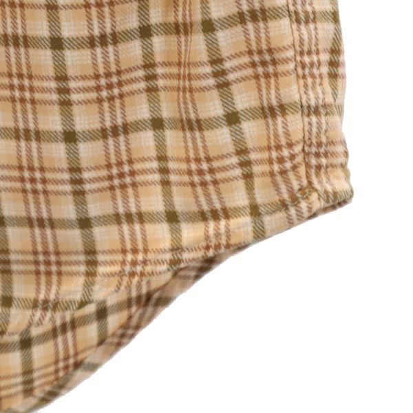 L.L.Bean エルエルビーン アウトドア チェック 長袖 シャツ XS ベージュ系 メンズ