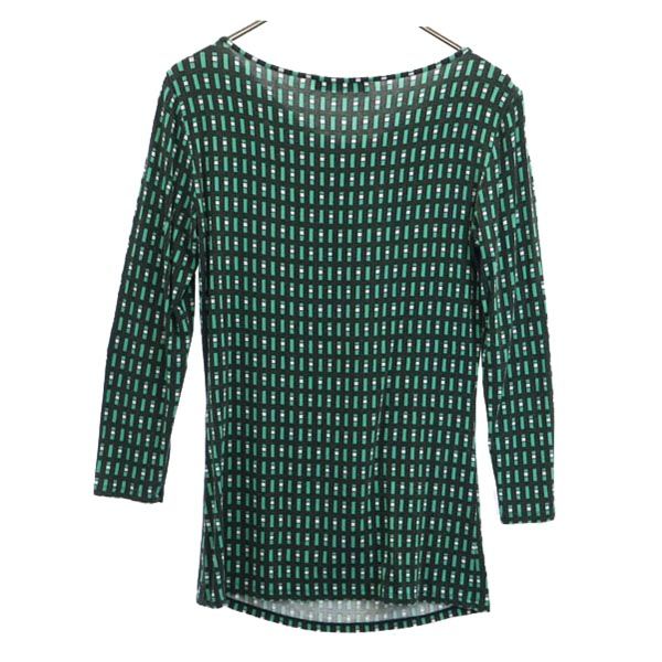 MAX MARA マックスマーラ ウィークエンド 総柄 長袖 カットソー グリーン系 WEEKEND レディース