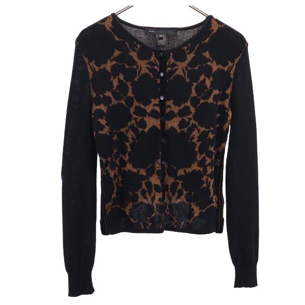 MARC BY MARC JACOBS マークバイマークジェイコブス ウールブレンド 長袖 ニット カーディガン XS ブラック系 レディース