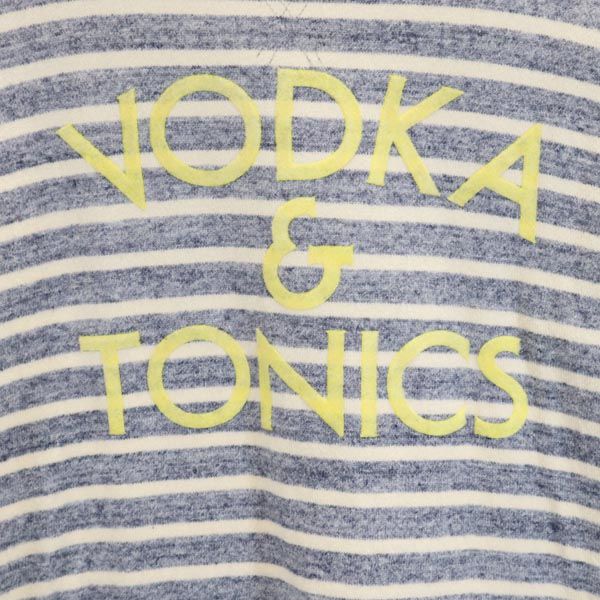 Riding High ライディングハイ 日本製 ボーダー 長袖 Tシャツ ブルー系 ロンT レディース