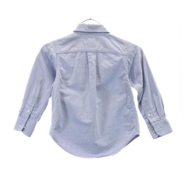 ラルフローレン 長袖 オックスフォード ボタンダウンシャツ 2／2T ブルー RALPH LAUREN キッズ