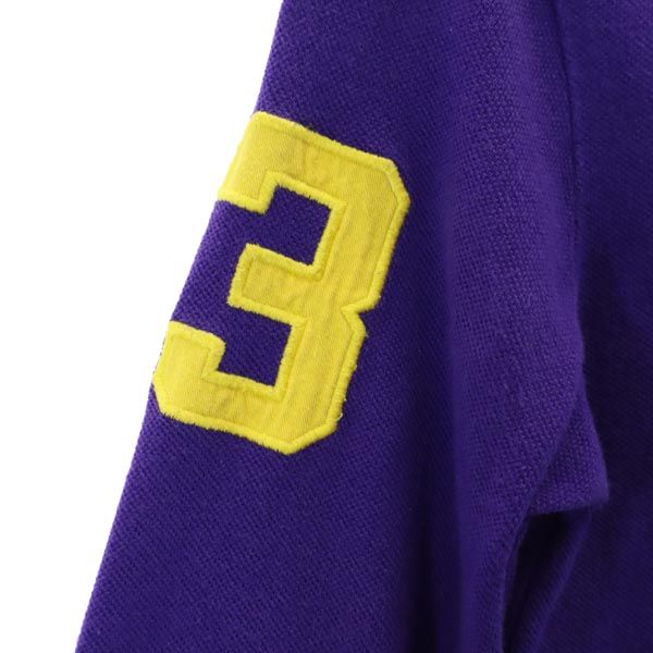 POLO RALPH LAUREN ポロラルフローレン ビッグポニー 長袖 ポロシャツ 6 パープル キッズ