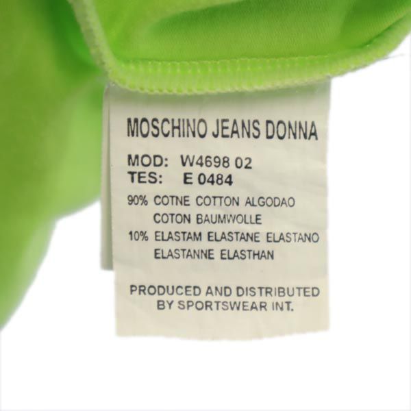 MOSCHINO モスキーノ 半袖 Tシャツ USA8 グリーン系 スパンコール レディース