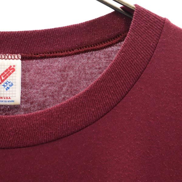 JERZEES ジャージーズ 90s オールド USA製 半袖 Tシャツ XXL えんじ メンズ