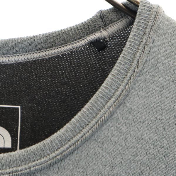 THE NORTH FACE ノースフェイス アウトドア バックプリント 半袖 Tシャツ S グレー ストレッチ レディース