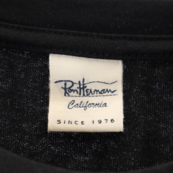 Ron Herman ロンハーマン 日本製 半袖 Tシャツ XS 黒 袖リボン レディース