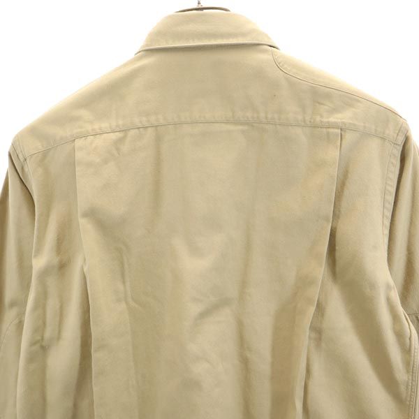 RALPH LAUREN ラルフローレン 長袖 シャツ L カーキ系 エルボーパッチ レディース