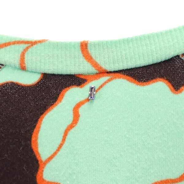 SPORTMAX CODE スポーツマックスコード 総柄 長袖 スウェット トレーナー XL グリーン系 レディース