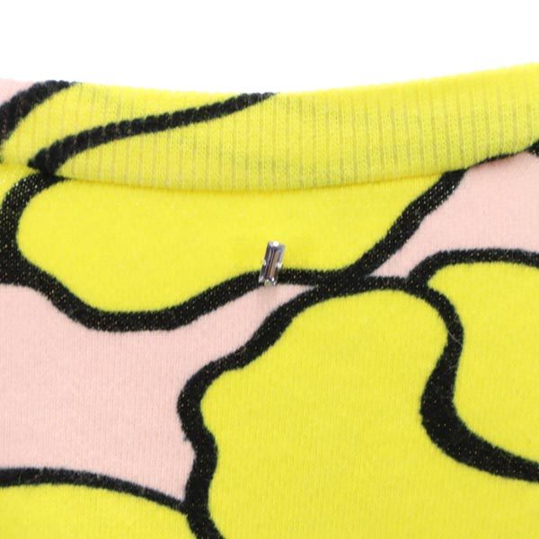 SPORTMAX CODE スポーツ マックスコード 総柄 長袖 スウェット トレーナー XL イエロー系 レディース