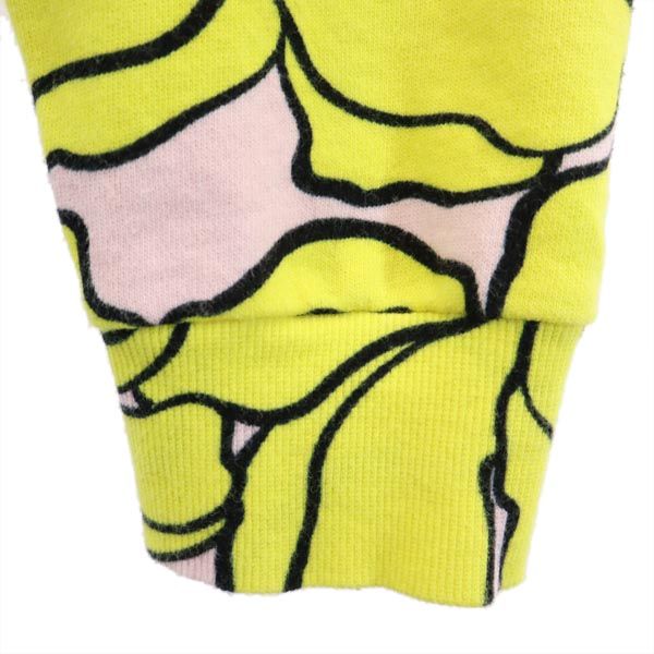 SPORTMAX CODE スポーツ マックスコード 総柄 長袖 スウェット トレーナー XL イエロー系 レディース