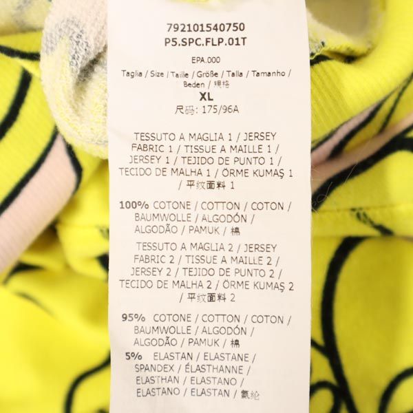 SPORTMAX CODE スポーツ マックスコード 総柄 長袖 スウェット トレーナー XL イエロー系 レディース