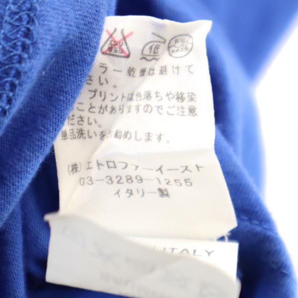 ETRO エトロ イタリア製 半袖 Tシャツ 42 ブルー レディース