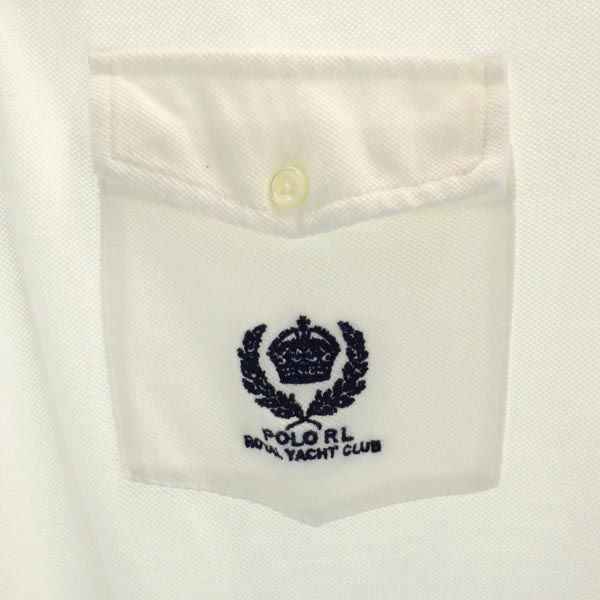 Polo by Ralph Lauren ポロバイラルフローレン 半袖 ポロシャツ M ホワイト系 鹿の子 メンズ