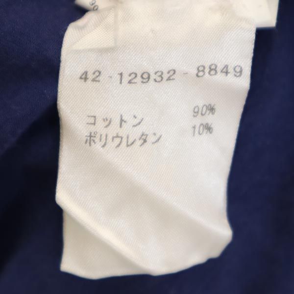 エトロ イタリア製 半袖 Tシャツ 44 紺系 ETRO サイドデザイン レディース