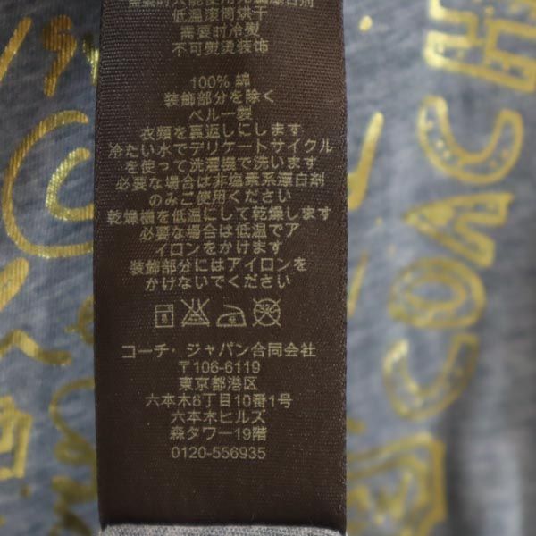 コーチ 半袖 Tシャツ XS グレー系 COACH レディース