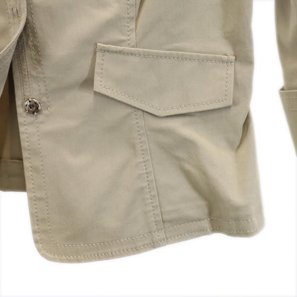 AEFFE アエッフェ イタリア製 7分袖 テーラードジャケット I 40 ベージュ レディース
