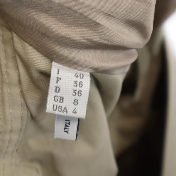 AEFFE アエッフェ イタリア製 7分袖 テーラードジャケット I 40 ベージュ レディース