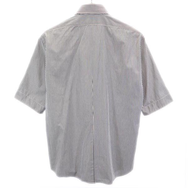 BLACKBARRETT by NEIL BARRETT ブラックバレットバイニールバレット 三陽商会 ストライプ 半袖 シャツ 2 ネイビー系 メンズ
