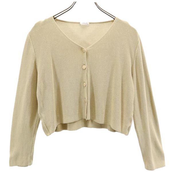FOXEY フォクシー 日本製 長袖 ニット カーディガン ベージュ レディース
