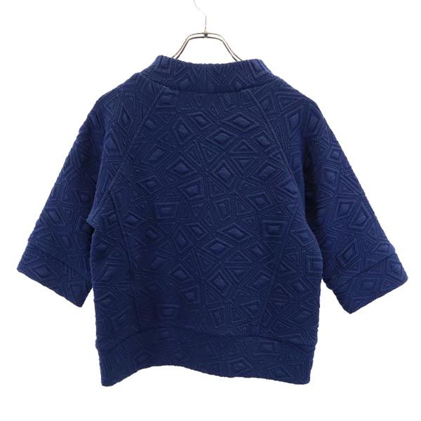 BIANCA EPOCA ビアンカエポカ 7分袖 カットソー 38 ネイビー ステッチ レディース