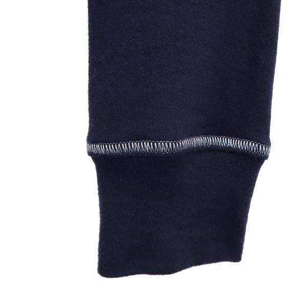 BALMAIN バルマン 日本製 ボーダー 長袖 スウェット ジップパーカー 9 ネイビー レディース