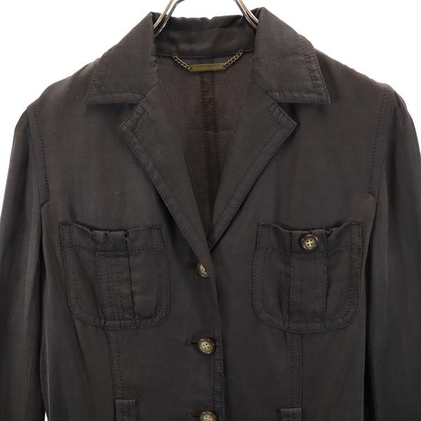 Michael Kors マイケルコース テーラードジャケット 4 ブラウン レディース