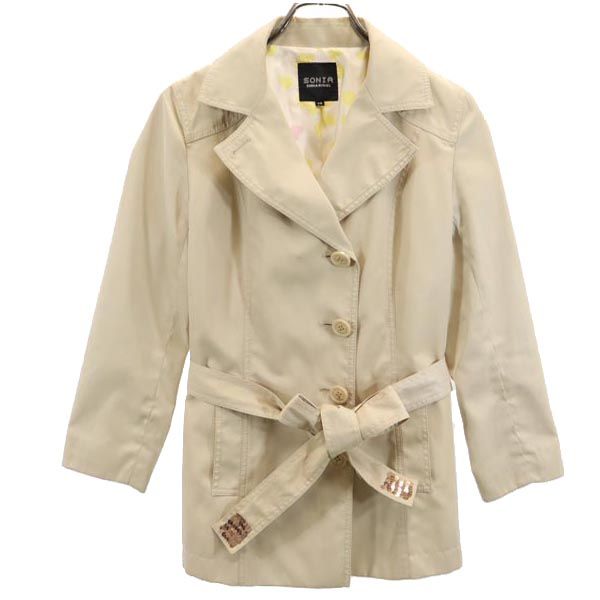 SONIA SONIA RYKIEL ソニアソニアリキエル ジャケット 38 ベージュ ウエストベルト レディース