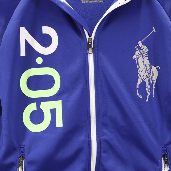 POLO RALPH LAUREN ポロラルフローレン ビッグポニー 長袖 トラックジャケット S ネイビーパープル系 キッズ