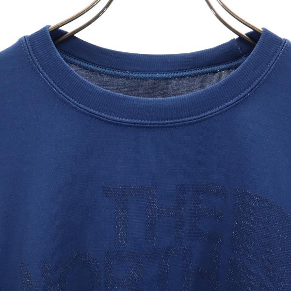 THE NORTH FACE ノースフェイス アウトドア NT61605 プリント 長袖 トレーナー L ネイビー系 メンズ