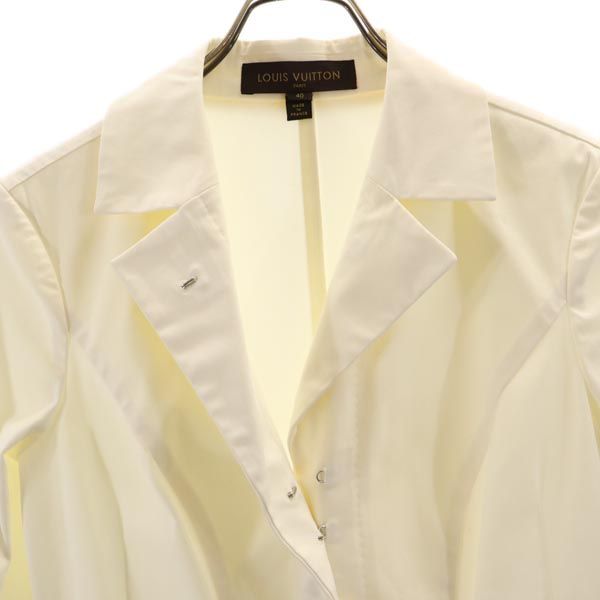 LOUIS VUITTON ルイヴィトン フランス製 ジャケット 40 アイボリー系 レディース