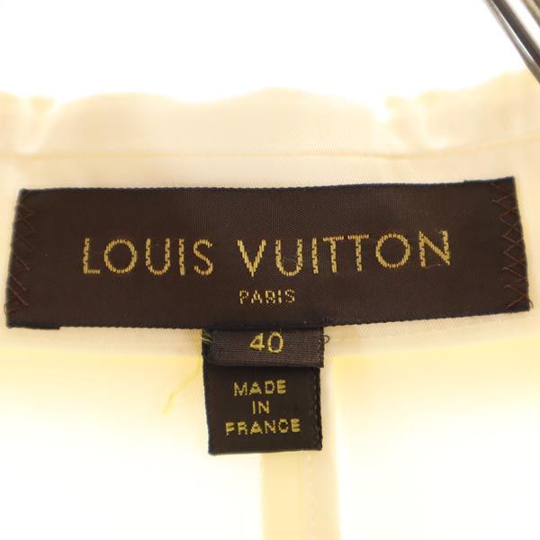 LOUIS VUITTON ルイヴィトン フランス製 ジャケット 40 アイボリー系 レディース