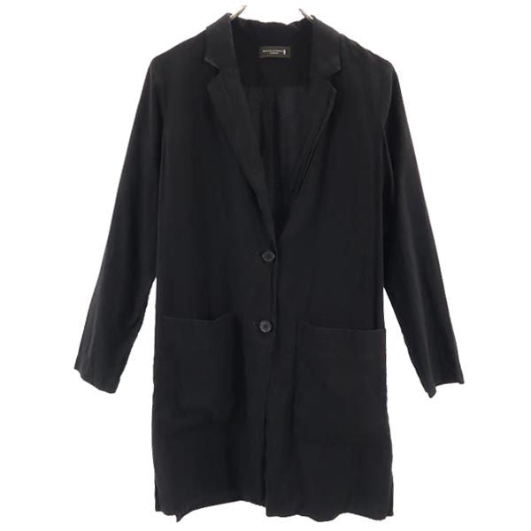 Mackintosh マッキントッシュ 日本製 三陽商会 テーラードジャケット 38 黒 シャツジャケット レディース