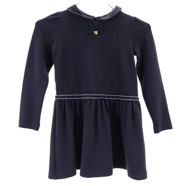 ARMANI JUNIOR アルマーニジュニア 長袖 ワンピース 3A 100ｃｍ ネイビー チュニック キッズ