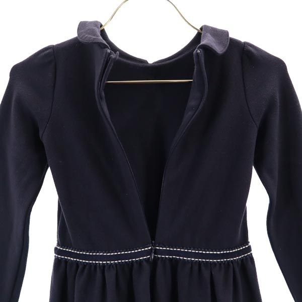 ARMANI JUNIOR アルマーニジュニア 長袖 ワンピース 3A 100ｃｍ ネイビー チュニック キッズ