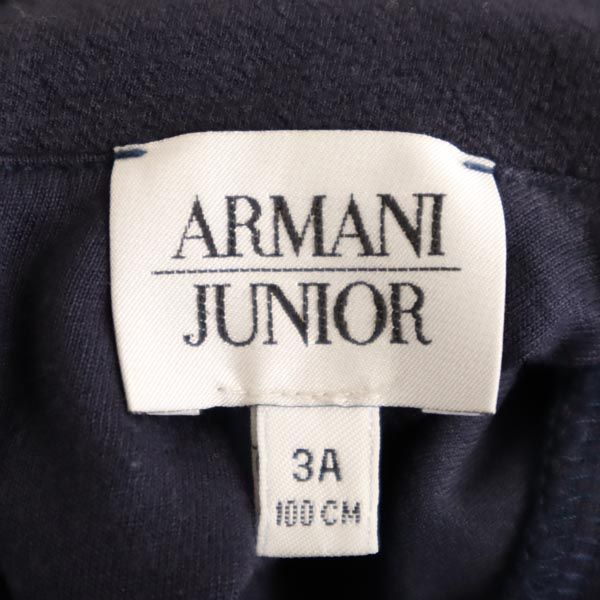 アルマーニジュニア 長袖 ワンピース 3A 100ｃｍ ネイビー ARMANI JUNIOR チュニック キッズ