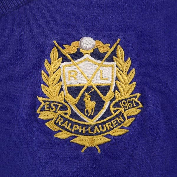 RALPH LAUREN SPORT ラルフローレンスポーツ 長袖 コットンニット セーター XS ネイビー系 レディース