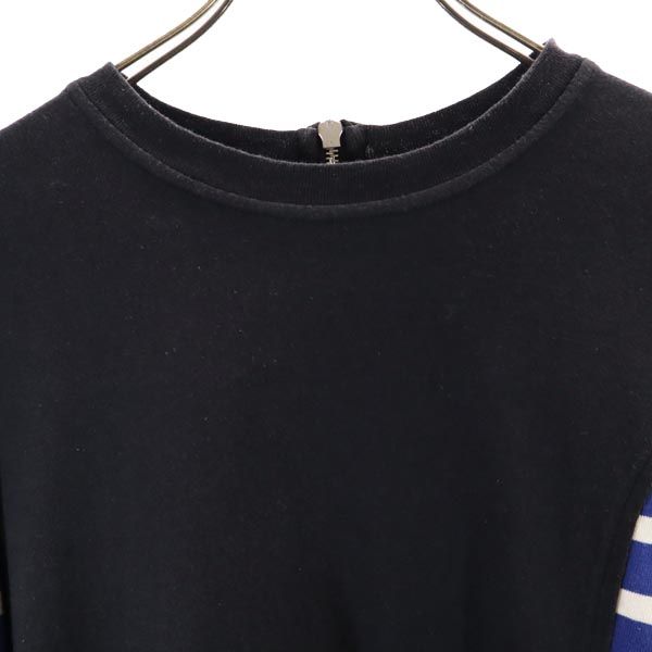 MARC BY MARC JACOBS マークバイマークジェイコブス ボーダー 長袖 ワンピース XS ブルー系 バックジップ レディース