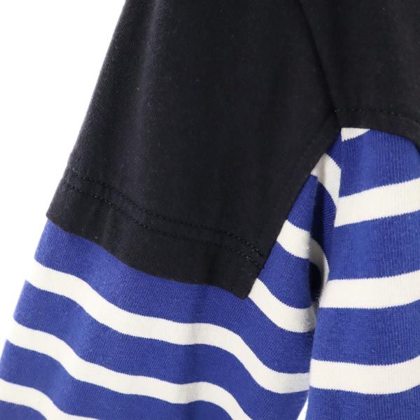 MARC BY MARC JACOBS マークバイマークジェイコブス ボーダー 長袖 ワンピース XS ブルー系 バックジップ レディース