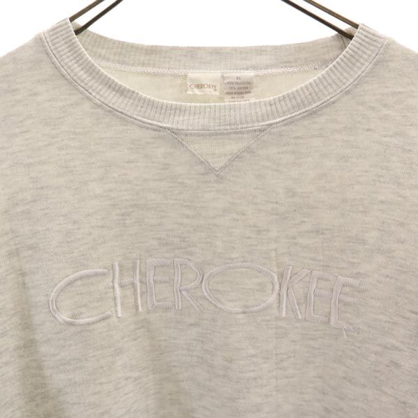 CHEROKEE チェロキー 長袖 トレーナー XL グレー系 裏起毛 メンズ