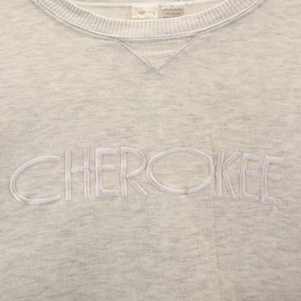 CHEROKEE チェロキー 長袖 トレーナー XL グレー系 裏起毛 メンズ