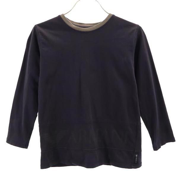 ARMANI JUNIOR アルマーニジュニア 長袖 Tシャツ 6A 116cm ネイビー系 ロンT キッズ