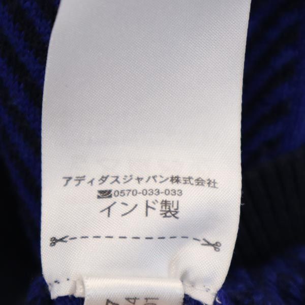 adidas by Stella McCartney アディダスバイステラマッカートニー 長袖 ハーフジップ セーター OT ブルー系×ネイビー ニット レディース
