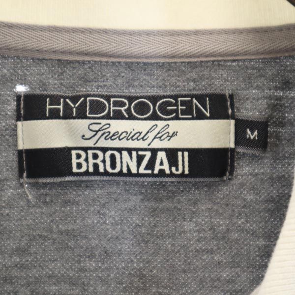 HYDROGEN ハイドロゲン ブロンザージ 長袖 ポロシャツ M グレー系 BRONZAJI メンズ