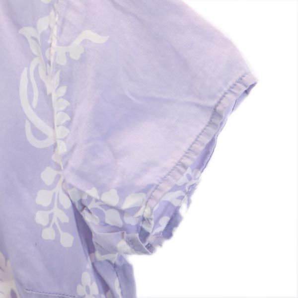 pataloha パタロハ 総柄 半袖 アロハシャツ 6 パープル系 Patagonia レディース
