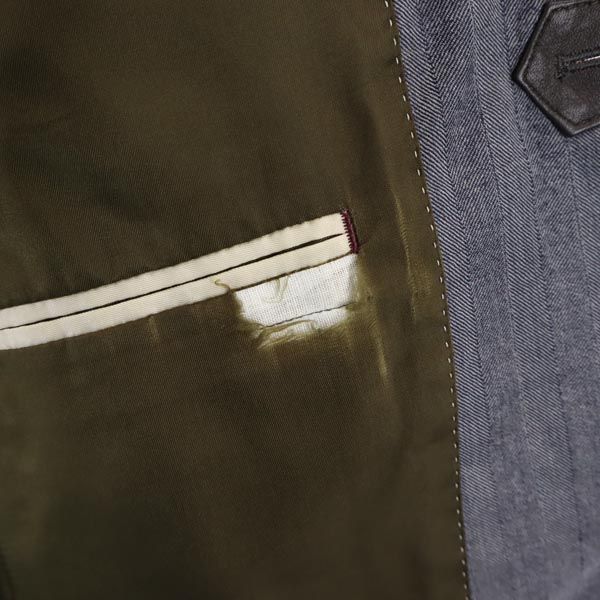 Paul Smith ポールスミス 日本製 ウール ヘリンボーン スーツ 上下 セットアップ S グレー系 メンズ